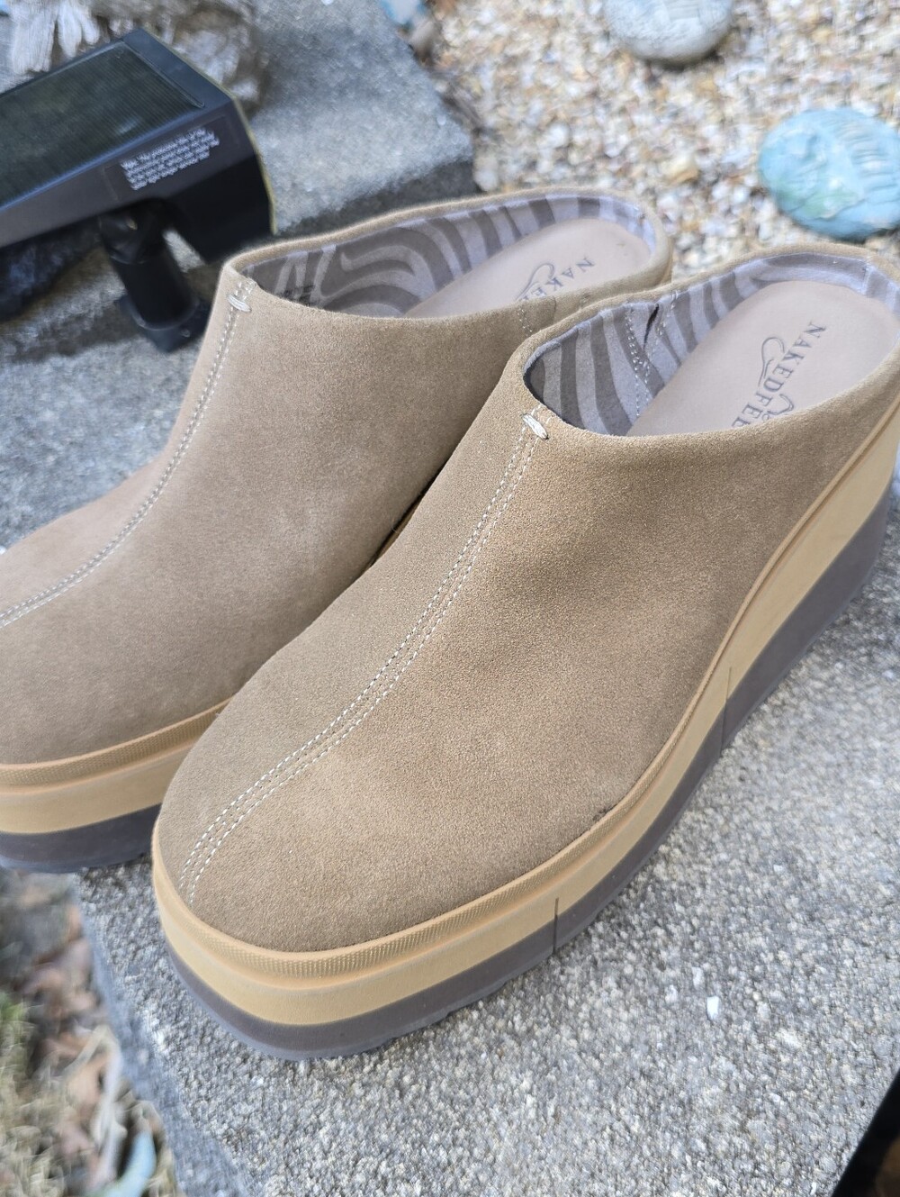 NWOT The NEW Coach By Naked Feet Suede Clogs
